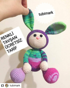 Renkli Tavşan Amigurumi Şeması