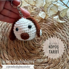 Sevimli Köpüş Anahtarlık Tığ İşi Tarifi