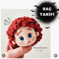 Sıradışı Kıvırcık Saçlı Bebek Amigurumi Tarifi