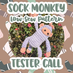 Sock Monkey Crochet Pattern Tester Call