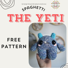 Spaghetti the Yeti: Free Crochet Pattern