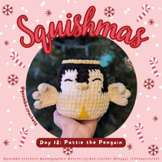 Squishmas Day 12: Crochet Pattie the Penguin Pattern