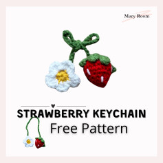 Strawberry Keychain Crochet Pattern: Free Download