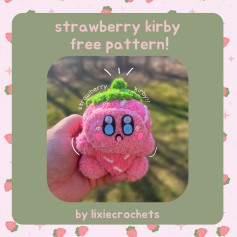 Strawberry Kirby Amigurumi Free Pattern!
