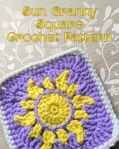 Sunshine Granny Square Crochet Pattern