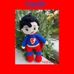 Süpermen Amigurumi Tığ İşi Yapımı