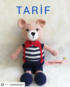 TARİF: Sevimli Ayıcık Amigurumi Tığ İşi Şeması