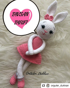 Tavşan Amigurumi Yapımı Şeması