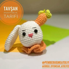 Tavşan Anahtarlık Amigurumi Yapımı