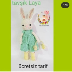 Tavşan Layalı Amigurumi: Ücretsiz Tığ İşi Tarifi