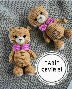 Tığ işi ayı bebek modeli tarifi