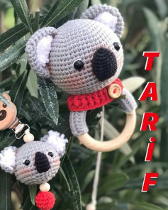 Tığ İşi Koala Bebek Zili Tarifi
