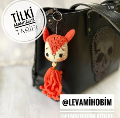 Tilki Anahtarlık Amigurumi Tarifi