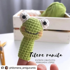 Titere ranita: patrón gratis