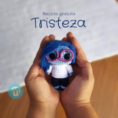 Tristeza em Amigurumi: Gráfico Gratuito de Crochê