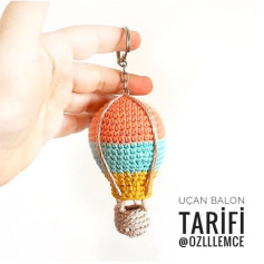 Uçan Balon Anahtarlık Tığ İşi Tarifi
