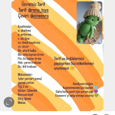 Ücretsiz Amigurumi Ayı Tığ İşi Şeması