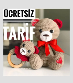 Ücretsiz amigurumi ayı ve çıngırak tarifi