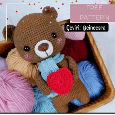 Ücretsiz amigurumi ayı yapılışı şemamız