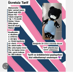 Ücretsiz Amigurumi Kedi Tığ İşi Tarifi