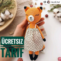 Ücretsiz Amigurumi Tilki Örgü Tarifi