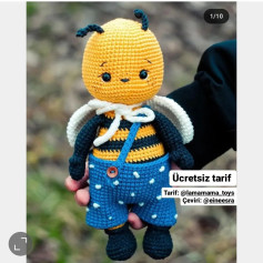 Ücretsiz Arı Amigurumi Yapımı
