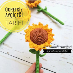 ÜCRETSİZ AYÇİÇEĞİ YAPIMI ŞEMASI