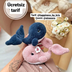 Ücretsiz balina amigurumi tarifi