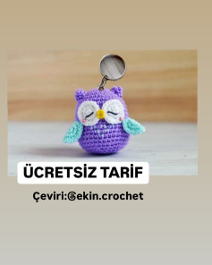 Ücretsiz Baykuş Anahtarlık Tığ İşi Tarifi
