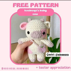 Ücretsiz Bebek İnek Amigurumi Şeması