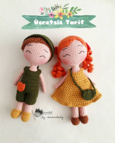 Ücretsiz Bebekler için Amigurumi Tığ İşi Tarifi