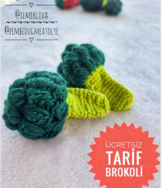 Ücretsiz Brokoli Amigurumi Tığ İşi Tarifi
