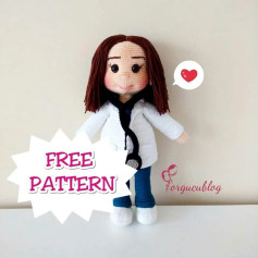 Ücretsiz Doktor Bebek Amigurumi Şeması