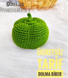 Ücretsiz Dolma Biber Tığ İşi Tarifi