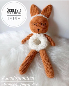 Ücretsiz Donut Tavşan Amigurumi Tarifi