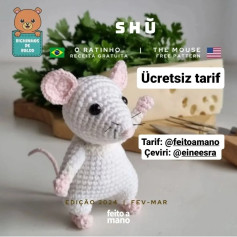 Ücretsiz fare amigurumi yapılışı