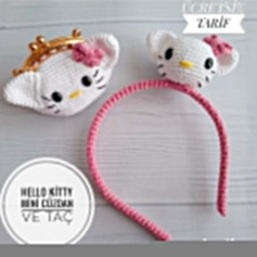 Ücretsiz Hello Kitty Mini Cüzdan ve Taç Yapımı