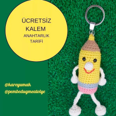 Ücretsiz Kalem Anahtarlık Tığ İşi Şeması