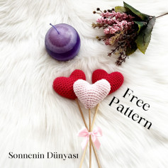 Ücretsiz Kalp Amigurumi Şeması