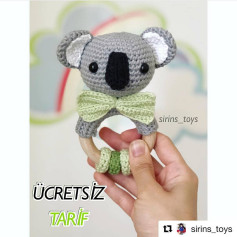 Ücretsiz Koala Bebek Zili Tığ İşi Tarifi