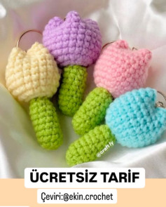 ÜCRETSİZ LALE ANAHTARLIK YAPIMI TARİFİ