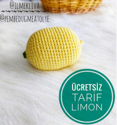 Ücretsiz Limon Amigurumi Tığ İşi Tarifi