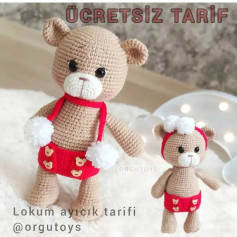 Ücretsiz Lokum Ayıcık Tığ İşi Tarifi