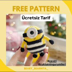 Ücretsiz Minion Amigurumi Yapımı