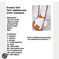 Ücretsiz Örme Desen: Salıncaktaki Ördek