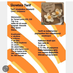 Ücretsiz Papatya Bebek Halkası Tığ İşi Tarifi