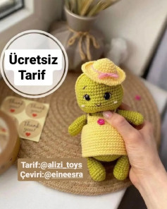Ücretsiz sevimli amigurumi bebek modeli