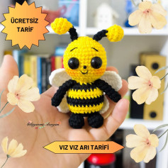 Ücretsiz Sevimli Arı Amigurumi Tarifi