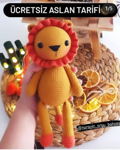 Ücretsiz Sevimli Aslan Amigurumi Tarifi