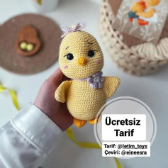 Ücretsiz Sevimli Civciv Amigurumi Tarifi